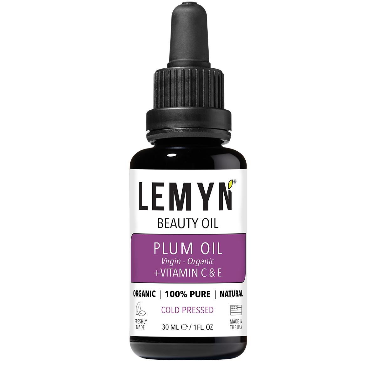 Plum Face Oil | Vitamin C &amp; E Supercharged | Freshly Made | Organic