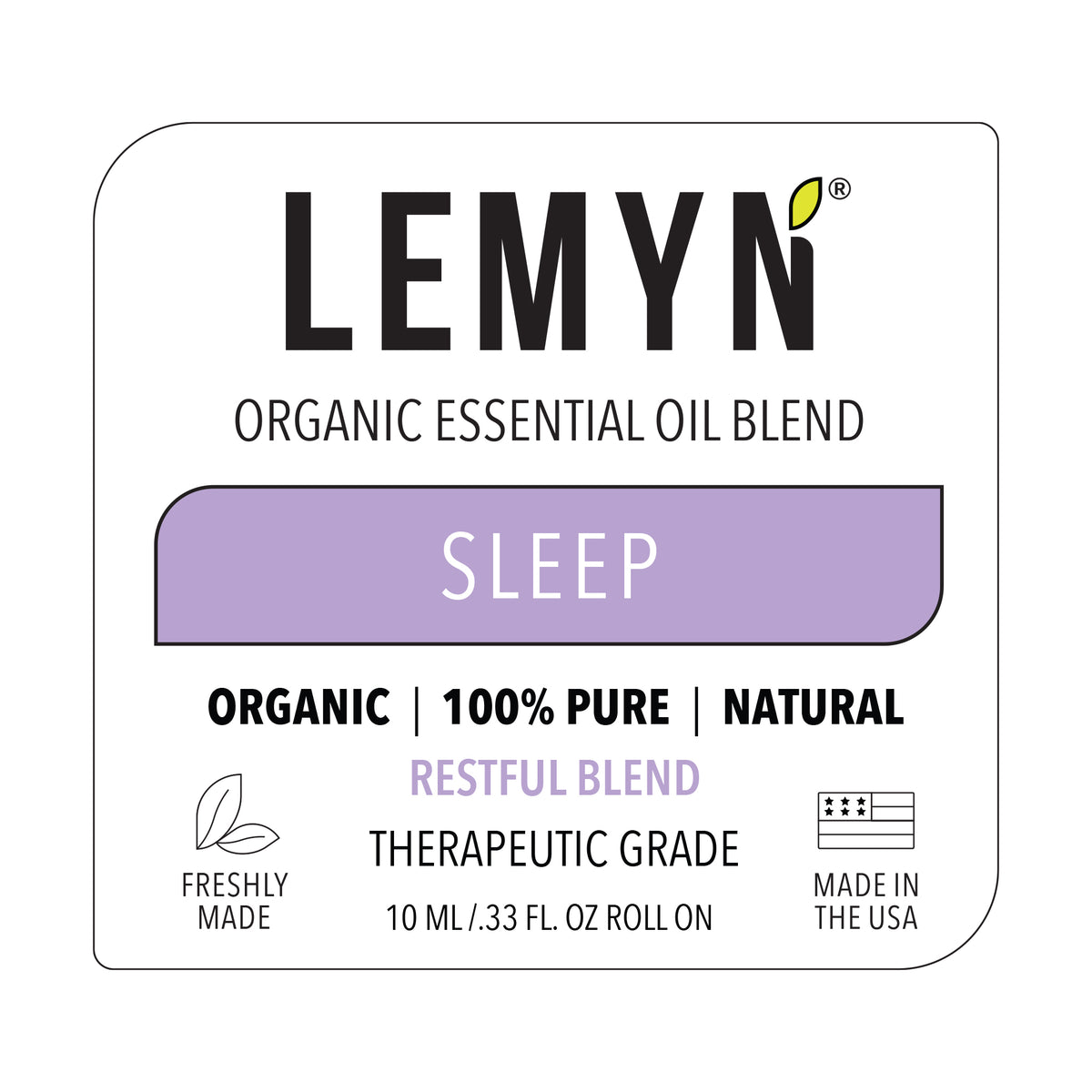 Sleep - Organic Essential Oil Roll On Sleep Elixir for Restful Sleep and Relaxation
